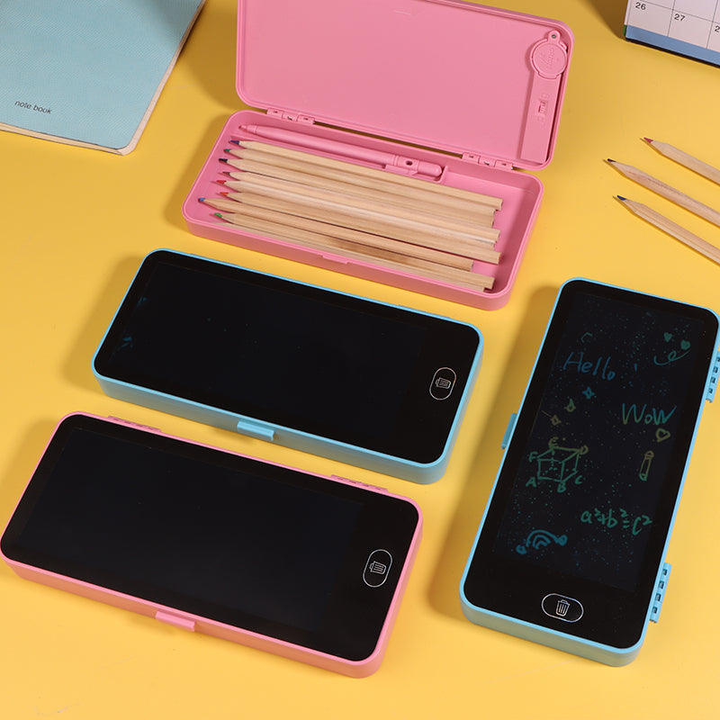 2 in 1 LCD Writing Tablet With Pencil Box - Esaara Pk