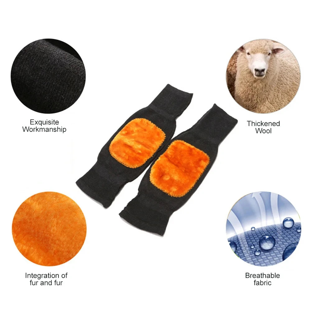 ULTRA SOFT HEATED  WOOL KNEE WARMER - ALL DAY PAIN RELIEF & COMFORT