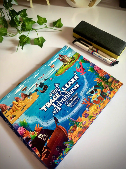 Tracing Workbook for Children age 2-4 (64 pages) Learn Handwriting - Esaara Pk